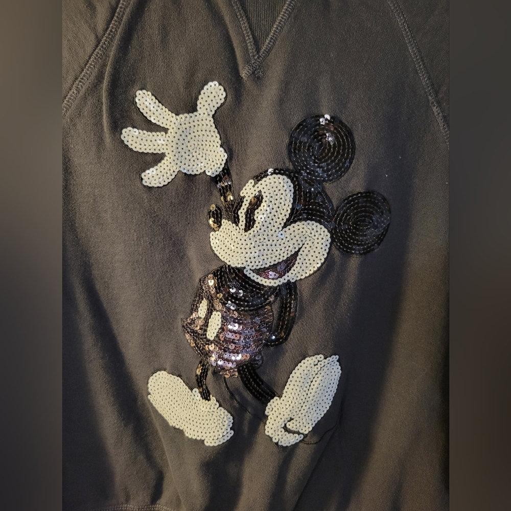 H&M Kids Charcoal Sweatshirt with Mickey Mouse Sequins - Picture 2 of 5